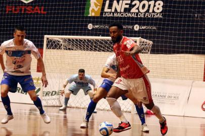  ERECHIM, RS, BRASIL - 09/12/2018 - Atlântico e Patos se enfrentam pela final da Liga Nacional de Futsal em Erechim. (Edson Castro/Especial)