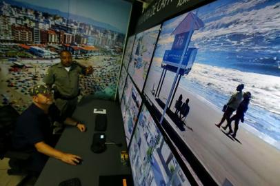  CAPÃO DA CANOA - RIO GRANDE DO SUL - BRASIL - Em Capão da Canoa, 180 câmeras foram instaladas, após sistema antiga de videomonitoramento ser substituído. (Fotos: Lauro Alves)