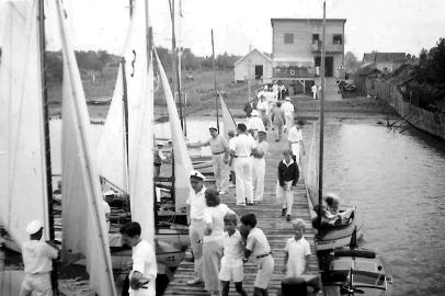  A antiga sede do clube findado em 1934.