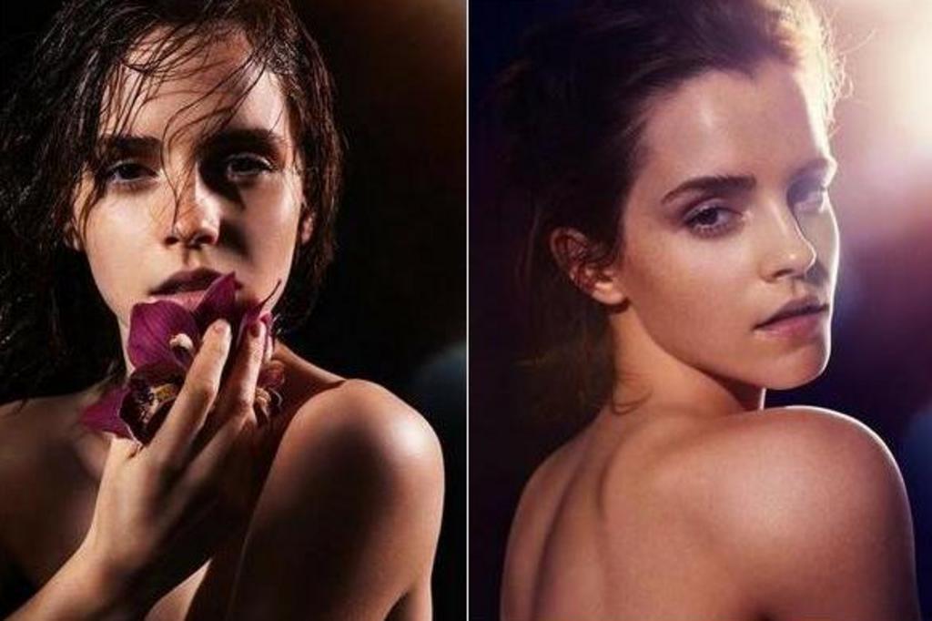 Emma Watson posa sem roupa para projeto 