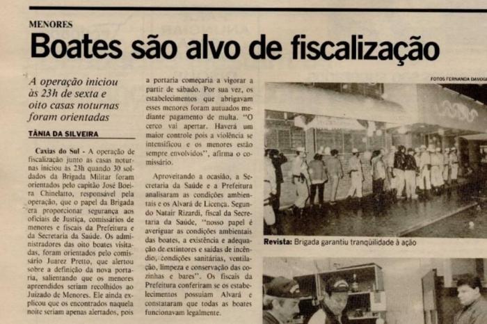 Reprodução / Jornal Pioneiro - 25/10/1993