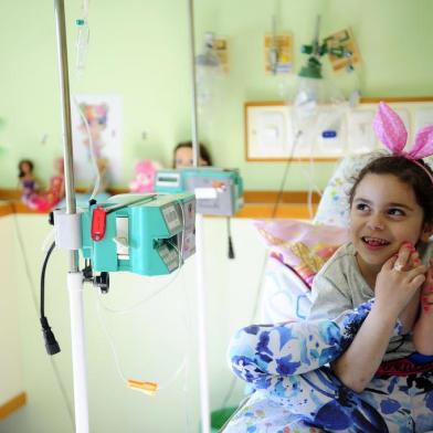 CAXIAS DO SUL, RS, BRASIL, 08/11/2018. Melissa Hoffman, cinco anos, sofre de doença não diagnosticada mas que impede de se alimentar há pelo menos um ano. Vaquinha e pedágio solidário buscam arrecadar recursos para o tratamento. (Lucas Amorelli/Agência RBS