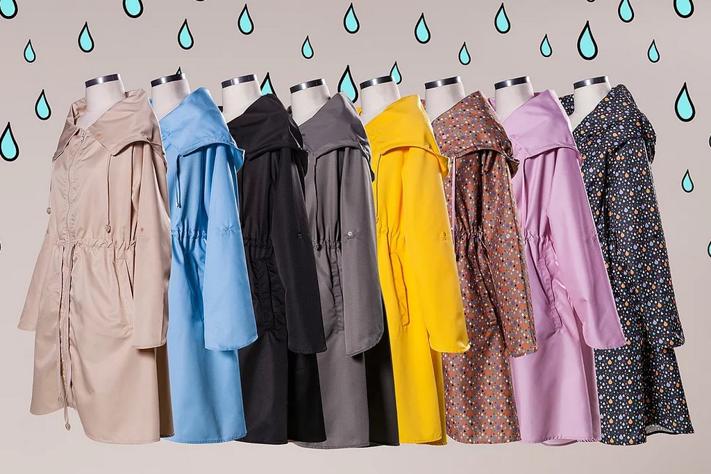 jaqueta de chuva feminina