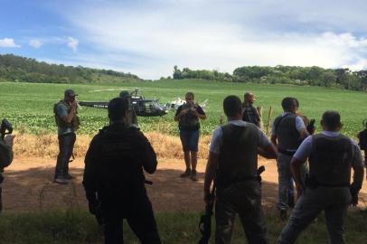  TRINDADE DO SUL, RS, BRASIL, 16-12-2018. No total, cinco criminosos morreram no tiroteio com policiais militares em uma mata no interior de Trindade do Sul, cidade de 5,7 mil habitantes a 324 quilômetros de Porto Alegre.