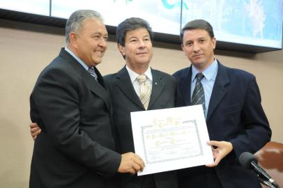 Paulo Cancian, quando recebeu o título de cidadão caxiense em 2012.