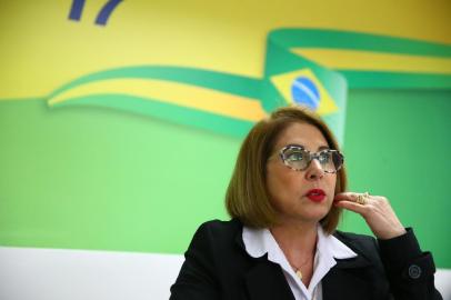  PORTO ALEGRE, RS, BRASIL, 20/08/2018 - Entrevista com candidata ao Senado Carmen Flores (PSL). (FOTOGRAFO: LAURO ALVES / AGENCIA RBS)