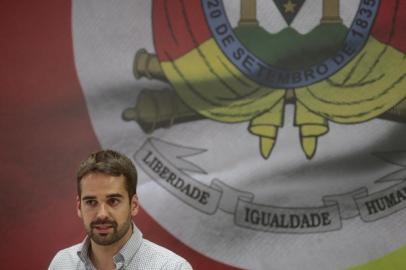  PORTO ALEGRE, RS, BRASIL - 2018.12.27 - Governador eleito, Eduardo Leite, anuncia Arita Bergmann como secretária de saúde do Rio Grande do Sul. (Foto: ANDRÉ ÁVILA/ Agência RBS)