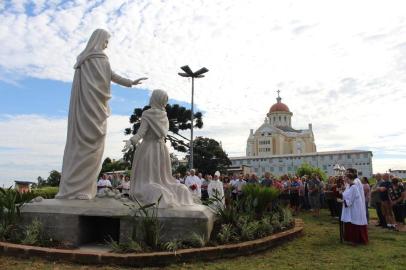 Reinauguração de imagem de Nossa Senhora de Caravaggio, em Farroupilha