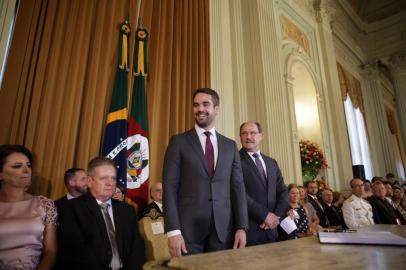  PORTO ALEGRE, RS, BRASIL, 01/01/2019 - Posse de Eduardo Leite no Palácio Piratini. (FOTOGRAFO: ANDRÉA GRAIZ / AGENCIA RBS)