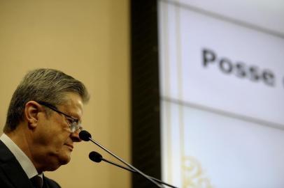  CAXIAS DO SUL, RS, BRASIL, 02/01/2018Cerimônia de posse da nova mesa diretora na Câmara de vereadores. (Lucas Amorelli/Agência RBS)