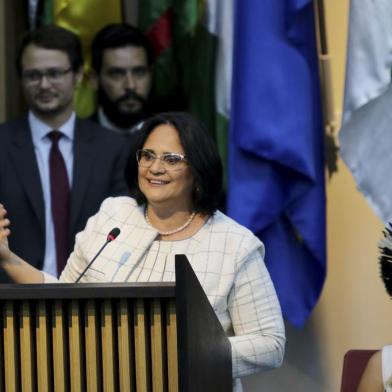  Damares Alves assume Ministério da Mulher, Família e Direitos HumanosSolenidade de apresentação da ministra da Mulher, Família e Direitos Humanos, Damares Alves, e dos secretários da Pasta.Wilson Dias/Agência Brasil