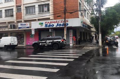 Vigilante é baleado em assalto no bairro São Geraldo. Foto: Eduardo Paganella/Agência RBS