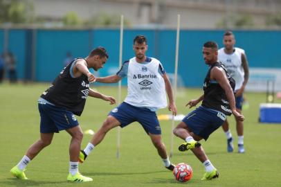  PORTO ALEGRE, RS, BRASIL, 07/01/2019 - Treino do Grêmio que ocorreu na manhã desta Segunda Feira. (FOTOGRAFO: FERNANDO GOMES / AGENCIA RBS)