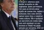 Bolsonaro diz que migrantes terão de "cantar nosso hino" para entrar no Brasil