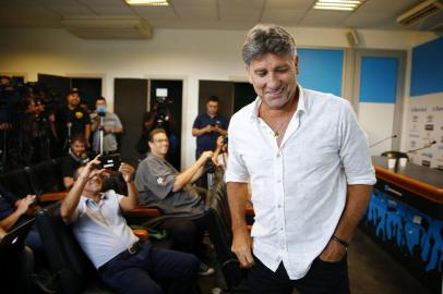  PORTO ALEGRE, RS, BRASIL, 09/01/2019 - Coletiva do Renato Portaluppi. (FOTOGRAFO: FÉLIX ZUCCO / AGENCIA RBS)