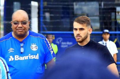  PORTO ALEGRE -RS - BR - 11.01.2018Chegada do joagador Vizeu, novo atacante do Grêmio.FOTÓGRAFO: TADEU VILANI - AGÊNCIARBS