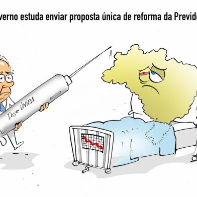 Charge de Iotti publicada em 12 de janeiro de 2019