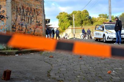  CAXIAS DO SUL, RS, BRASIL, 31/07/2018Homicídio no bairro 1º de Maio. (Lucas Amorelli/Agência RBS)