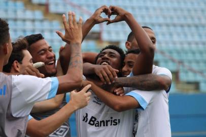 Gabriel Biteco comemora gol pelo Grêmio na Copa São Paulo de Futebol Júniorgabriel biteco , grêmio , copa sp , copa são paulo , copa são paulo de futebol júnior