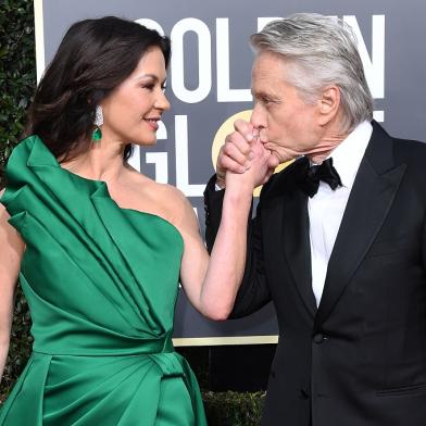 Catherine Zeta-Jones e Michael Douglas | Foto: AFP76th Annual Golden Globes awards - ARRI