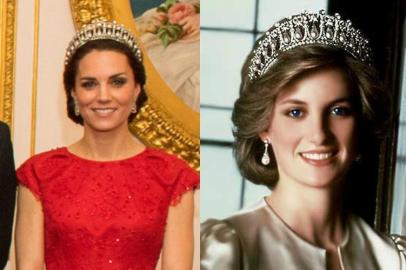 Kate Middleton e Lady Di com a Cambridge Lover's KnotNoneImportação Donnahttp://cdn.rev