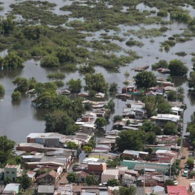  ALEGRETE,  RS, BRASIL, 15/01/2019 - Fotos aéreas das enchentes em Alegrete. (FOTOGRAFO: FERNANDO GOMES / AGENCIA RBS)