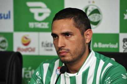  CAXIAS DO SUL, RS, BRASIL. (16/01/2019)Apresentação do centroavante Braian Rodríguez no estádio Jaconi em Caxias do Sul. (Antonio Valiente/Agência RBS)