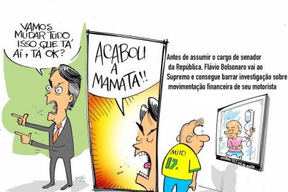 Charge de Iotti publicada em 18 de janeiro de 2019