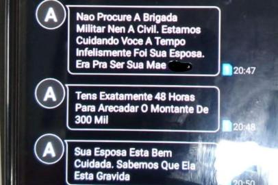 VIAMÃO, 18/01/2019, Mulher é preso por simular o próprio sequestro e exigir dinheiro do marido