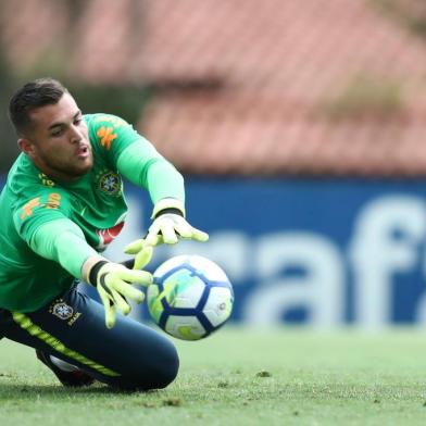  Treino da Seleção Brasileira Sub-20 na Granja Comary em fase preparatória para o Sul-americano da categoria no Chile. Lucas Figueiredo/CBFIndexador: Lucas Figueiredo/CBF