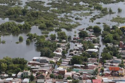  ALEGRETE,  RS, BRASIL, 15/01/2019 - Fotos aéreas das enchentes em Alegrete. (FOTOGRAFO: FERNANDO GOMES / AGENCIA RBS)