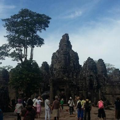 Viagem do leitor Edilton Brasil Hofmann pelo sudeste asiático. Na foto, Angkor Wat.