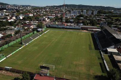  Foto aérea do Estádio dos Eucaliptos, em Santa Cruz do Sul, casa do Avenida.