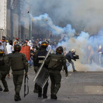 protestos em caracas, venezuela