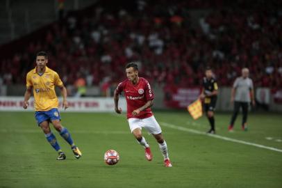  PORTO ALEGRE, RS, BRASIL, 24.01.2019. Internacional e Pelotas se enfrentam pela segunda rodada do Campeonato Gaúcho 2019 no estádio Beira-Rio, em Porto Alegre. Na foto, lateral Iago.FOTO: ANDRÉ ÁVILA/AGÊNCIA RBSIndexador: Andre Avila