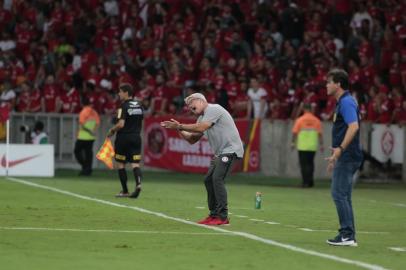  PORTO ALEGRE, RS, BRASIL, 24.01.2019. Internacional e Pelotas se enfrentam pela segunda rodada do Campeonato Gaúcho 2019 no estádio Beira-Rio, em Porto Alegre. Na foto, Odair Hellmann.FOTO: ANDRÉ ÁVILA/AGÊNCIA RBSIndexador: Andre Avila