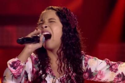 Luiza Barbosa, de Sapiranga, no The Voice Kids