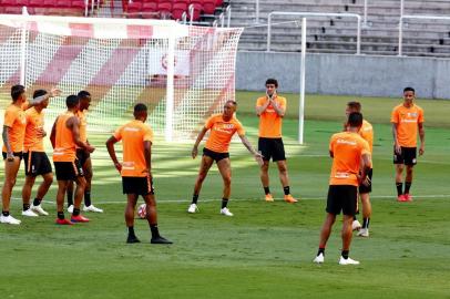  PORTO ALEGRE, RS, BRASIL - 28/01/2019 - Treino do Inter no estádio Beira-Rio.