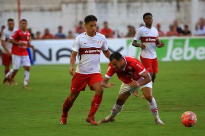  IJUÍ, RS, BRASIL, 20.01.2019. São Luiz e Inter se enfrentam em Ijuí, no Estádio 19 de Outubro, pela primeira rodada do Campeonato Gaúcho 2019.Foto: Tadeu Vilani/Agência RBS