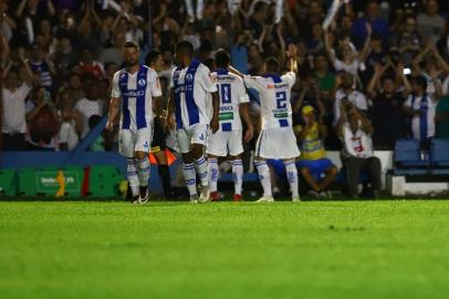  SÃO LEOPOLDO, RS, BRASIL - 23/01/2019 - Aimoré e Grêmio se enfrentam no estádio Cristo Rei pela segunda rodada do Gauchão de 2019. (Carlos Macedo/Agência RBS)