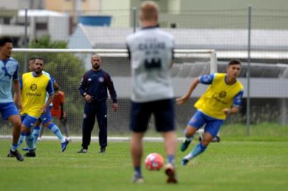  CAXIAS DO SUL, RS, BRASIL, 01/02/2019Treino do Caxias antes do jogo contra o Grêmio em casa. (Lucas Amorelli/Agência RBS)