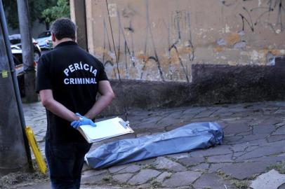  CAXIAS DO SUL, RS, BRASIL. (24/01/2019)Asesinato na Avenida brasil esquina rua Ernesto Alves. (Antonio Valiente/Agência RBS)