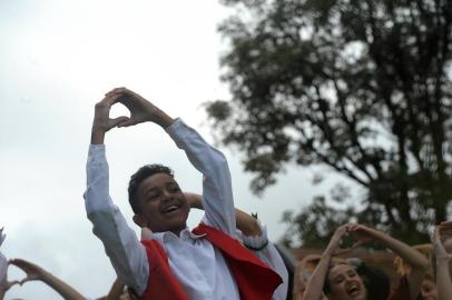  CAXIAS DO SUL, RS, BRASIL 04/02/2019Ensaio para o desfile de abertura da Festa da Uva 2019. (Lucas Amorelli/Agência RBS)