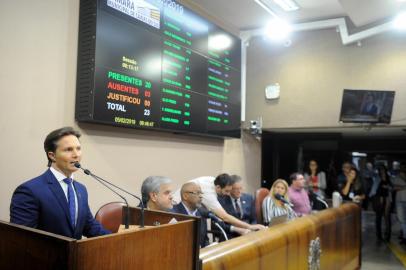  CAXIAS DO SUL, RS, BRASILPrimeira sessão do ano do legislativo em Caxias do Sul. (Felipe Nyland/Agência RBS)