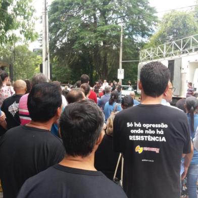 Protesto de entidades sociais na Justiça do Trabalho Caxias do Sul