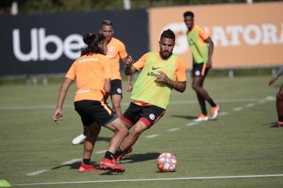  PORTO ALEGRE, RS, BRASIL - 06/02/2019 - Treino do Inter no CT Parque Gigante na tarde desta quarta-feira.