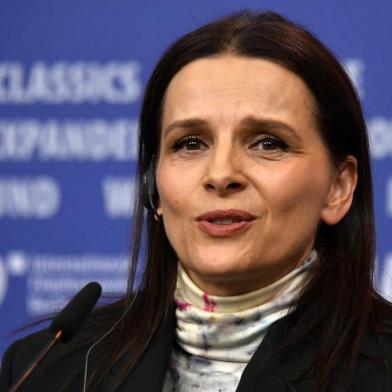 French actress and president of the Berlinale 2019 film festival International Jury, Juliette Binoche speaks during a press conference of the jury on February 7, 2019 in Berlin, on the day of the official opening of the 69th Berlinale film festival. - The Berlin film festival will be running from February 7 to 17, 2019. Nearly 400 movies from around the world will be presented, with 17 vying for the prestigious Golden Bear top prize. (Photo by John MACDOUGALL / AFP)