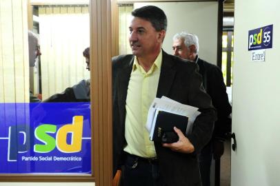  CAXIAS DO SUL, RS, BRASIL, 02/04/2018. Filiação do ex-vice-prefeito Antonio Feldmann no PSD, na bancada do PSD, do vereador Kiko Girardi, na Câmara de Vereadores, teve presença da Executiva do partido. (Diogo Sallaberry/Agência RBS)