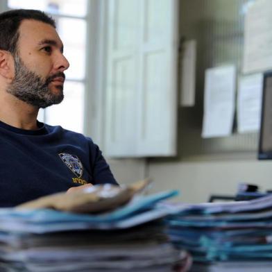  CAXIAS DO SUL, RS, BRASIL 06/02/2019delegado Caio Márcio Fernandes, titular da Delegacia de Proteção a Criança e ao Adolescente [DPCA] (Felipe Nyland/Agência RBS)