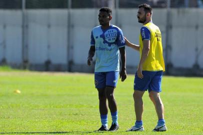  CAXIAS DO SUL, RS, BRASIL 08-02-2019Time do SER Caxias treina antes de enfrentar o VEC pelo Gauchão 2019. (Felipe Nyland/Agência RBS)